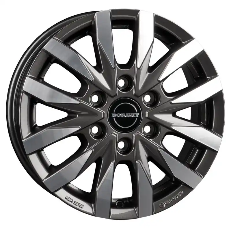 Borbet Alufelge CW6, 16 Zoll, Allrad/mistral anthracite polished glossy Knallerangebot