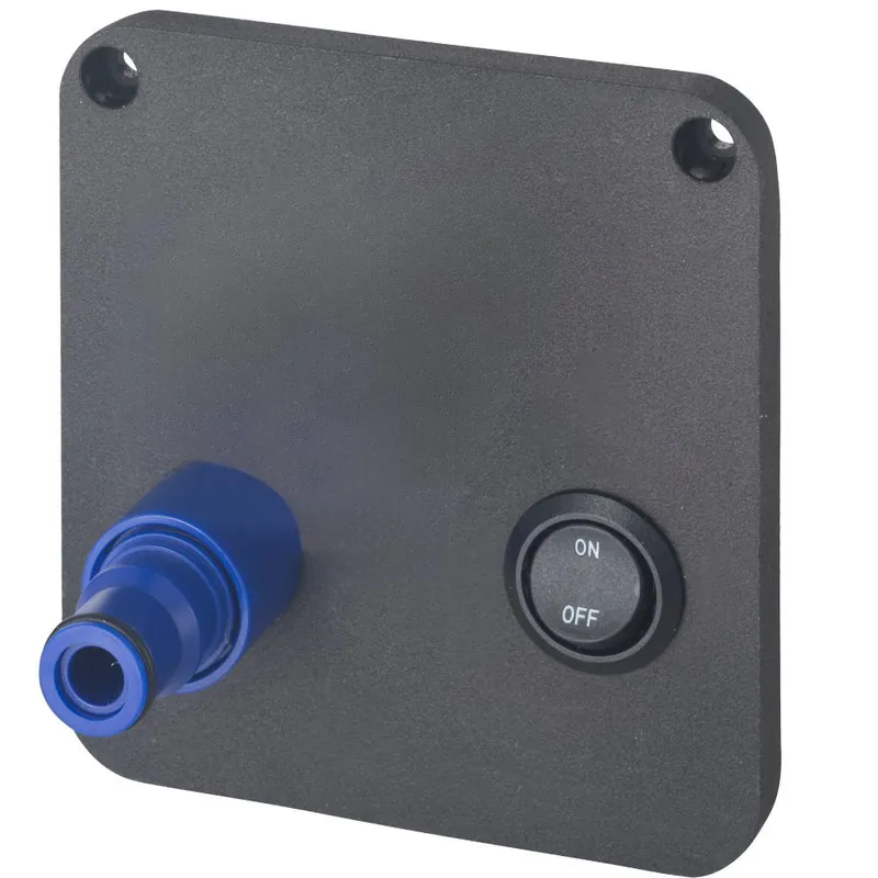 Top-Preis Reich Anschluss Außendusche Modul Smart Supply ohne Mischer mit Schalter schwarz