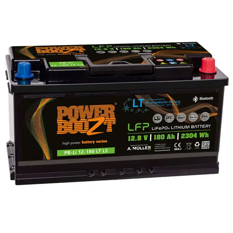 Neu Im Sortiment Powerboozt LiFePO4 Kaltwetterbatterie PB-LI 180LT L5 - 180 Ah