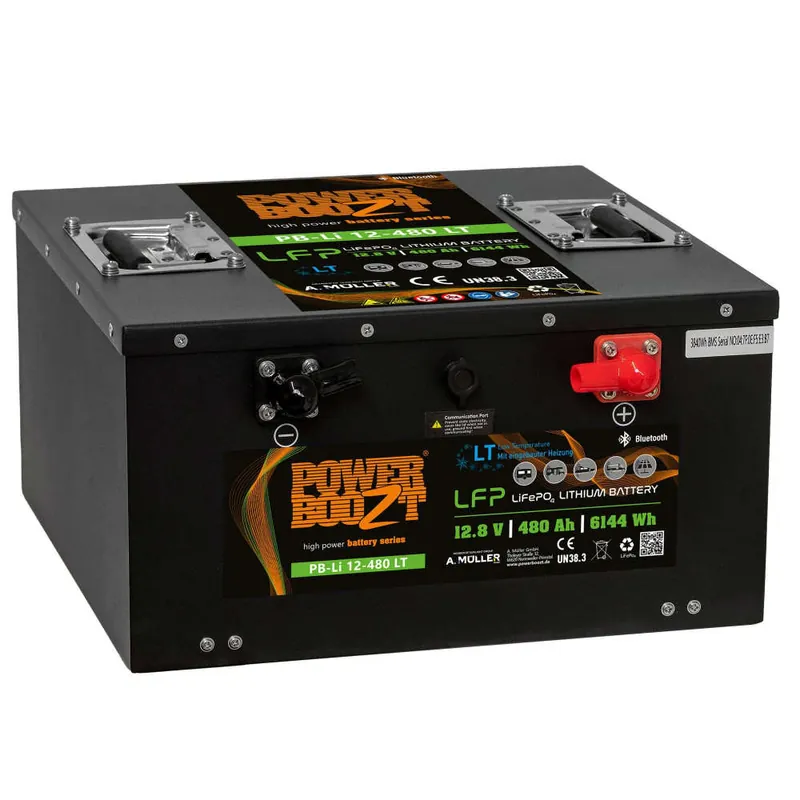 Powerboozt LiFePO4 Kaltwetterbatterie PB-LI 480LT Untersitz - 480 Ah Zertifiziert
