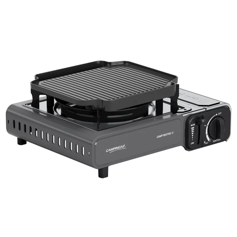 Campingaz Gaskocher CampBistro 3 mit Grillplatte 2200 Watt Neu Im Sortiment