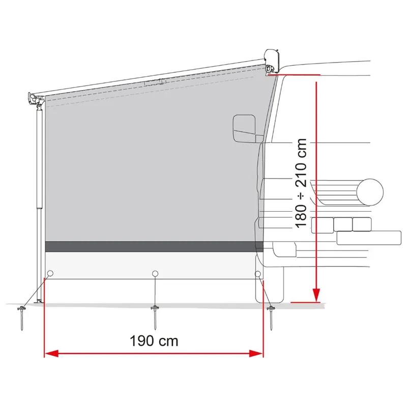 Super-Preis Fiamma Seitenwand Sun View Side Van F45van
