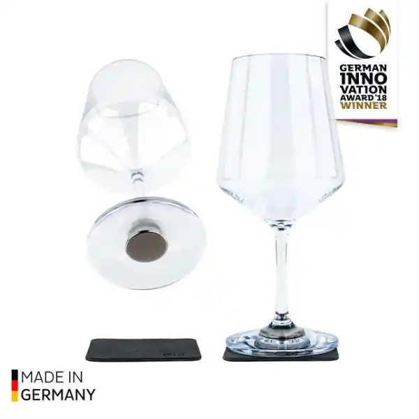 Neue Ware Silwy Magnet-Kunststoffglas WEIN CLASSIC 2 x Weingläser 550 ml