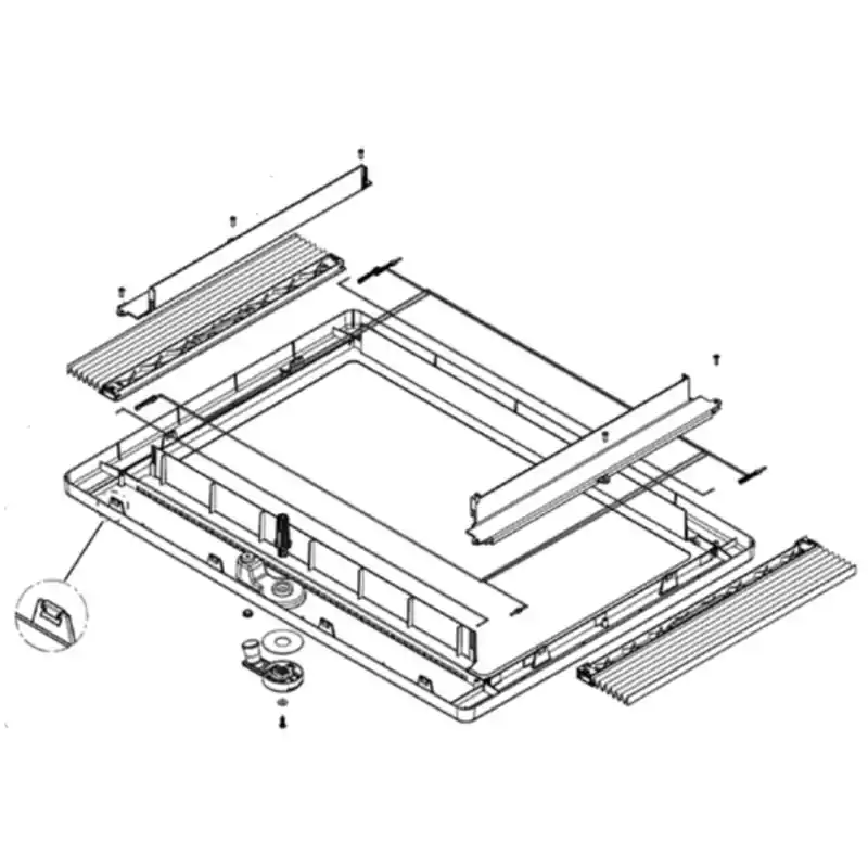 Ausverkauf Dometic Innenrahmen komplett für Midi Heki FL Kurbelversion (4460004051)