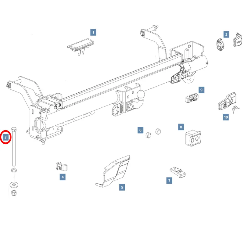 Begrenztes Angebot Thule VeloSwing Sechskantschraube M16 x 220