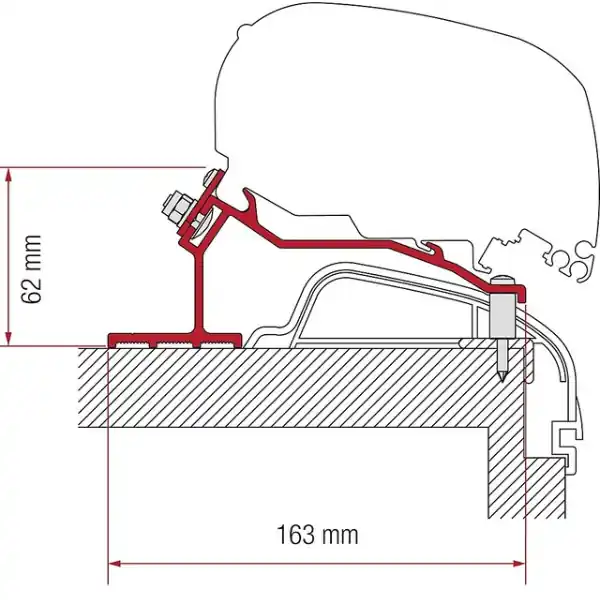Fiamma Adapter für Hobby Premium und Ontour ab 2012 für F80 / F65 Ausverkauf