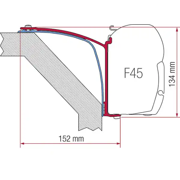 Bestseller Fiamma Adapterkit f. F45 S / F45 L Laika Rexosline Ecovip / Kreos 09