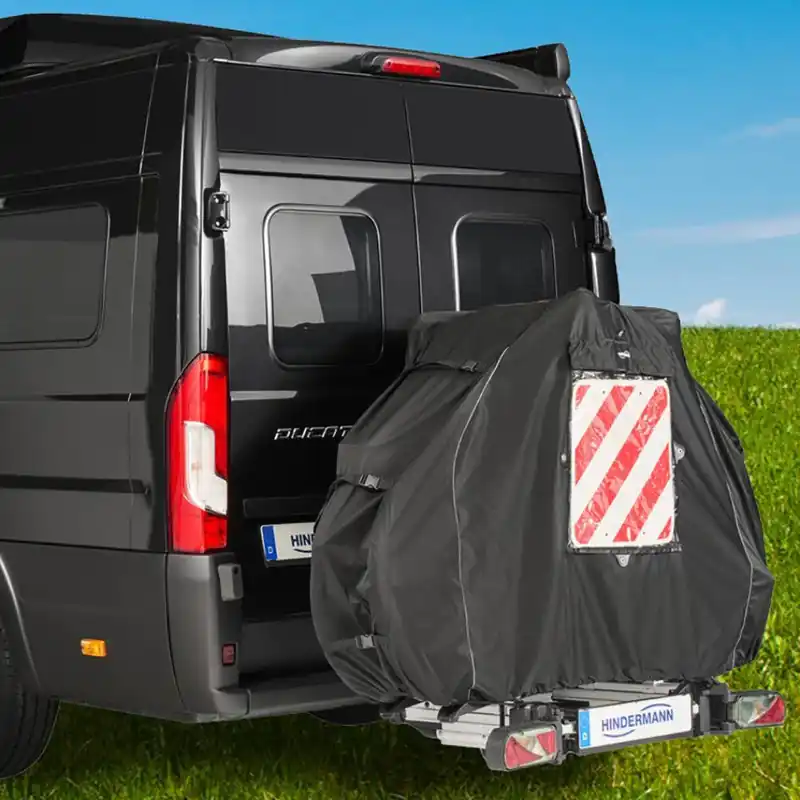Hindermann Schutzhülle Universal Blackline für Fahrradträger bis zu 3 Fahrräder Begrenztes Angebot