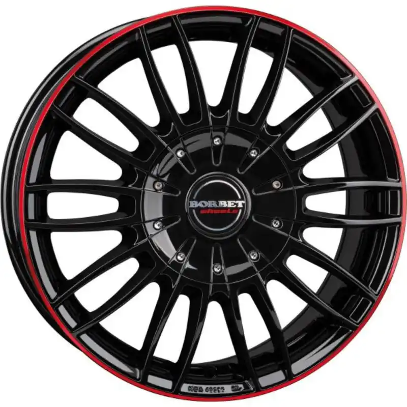 Borbet Alufelge CW3, Ducato, black glossy red ring, Light Chassis Nur Heute
