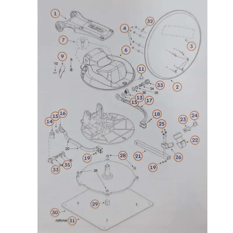 Alu Befestigungsplatte zu Flatsat Classic Basis 45 x 40cm (810693) Nur Heute