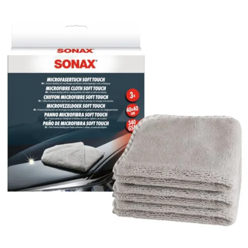 Sale Sonax Mikrofasertuch soft touch, 3 Stück