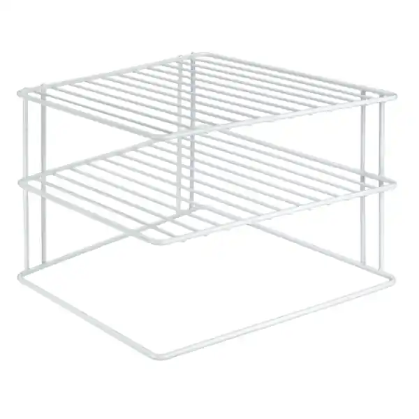 Rabatt metaltex Eckschrankeinsatz Silos, weiß