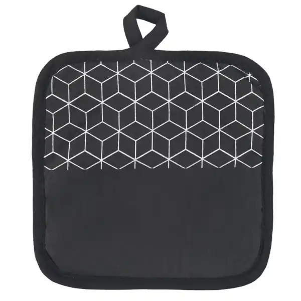Sonderaktion metaltex Topflappen 2 Stück, schwarz