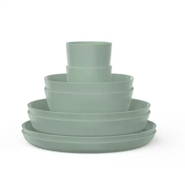 Mepal Geschirrset Silueta 8-tlg. Farbe nordic sage Sichere Zahlung