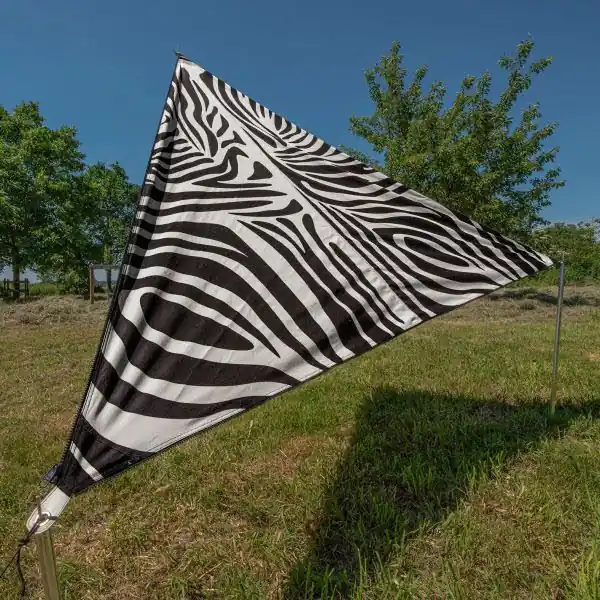 Bent Sonnensegel TC-Zip Canvas Africa Zebra Druck Nur Heute