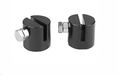 Super-Preis Chassis Stopper mit Klemm Schraube 2 Stück schwarz ADAPTER