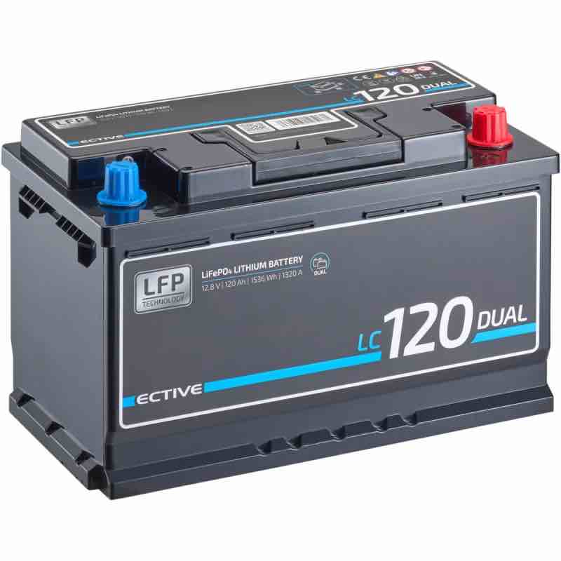 ECTIVE LC 120 Dual Versorgungsbatterie 120Ah 12V 1536Wh 1320A Garantierte Lieferung