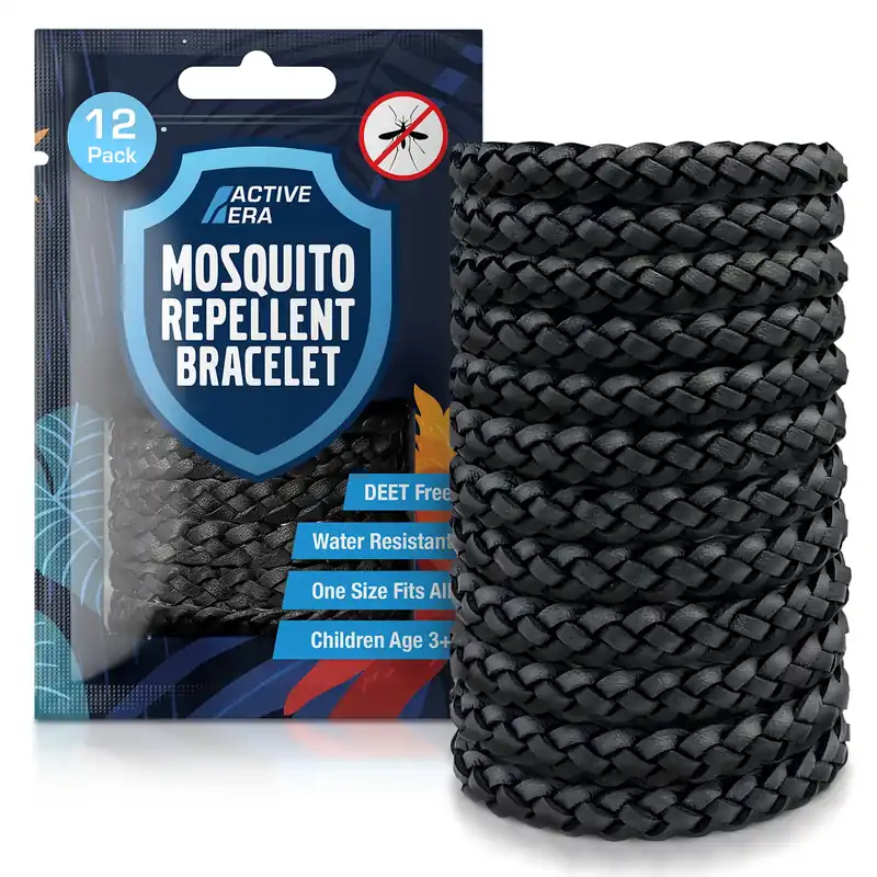 Adventure Mosquito Repellent Bands - 12 Pack - Black Wochenendangebot