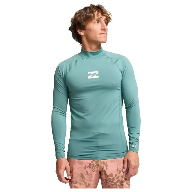 Schnäppchen Lycra surf Billabong Waves All Day LS Sea Green