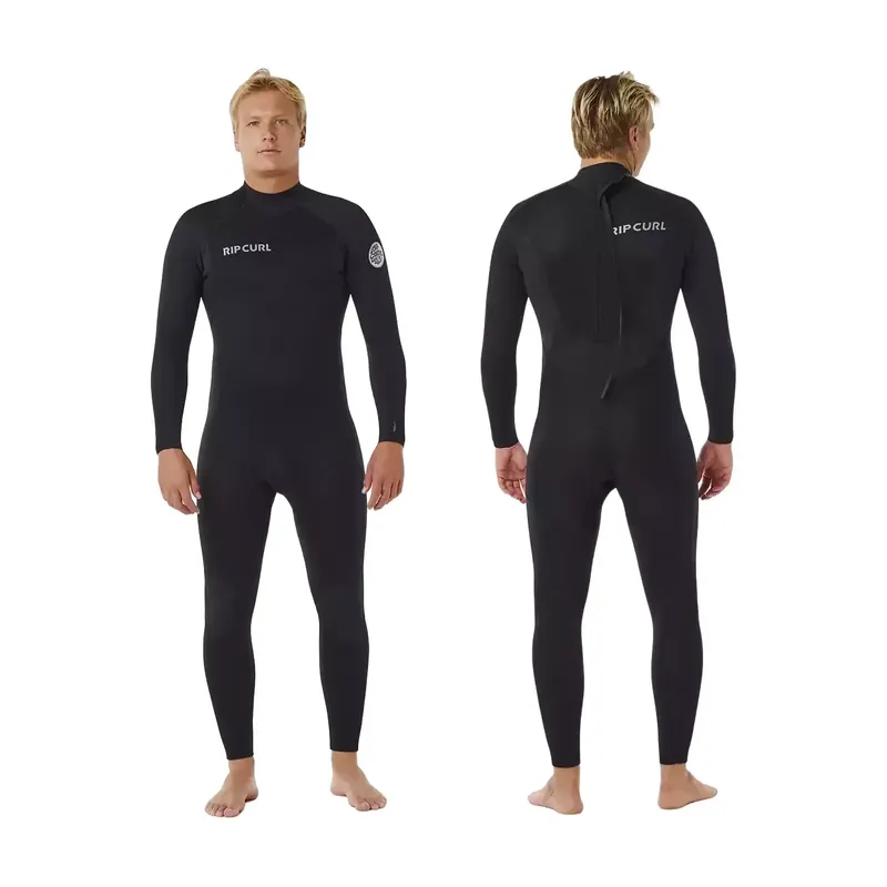 Neoprenanzug Rip Curl Trad Flat Lock Back Zip 3/2mm Schwarz Finale Aktion