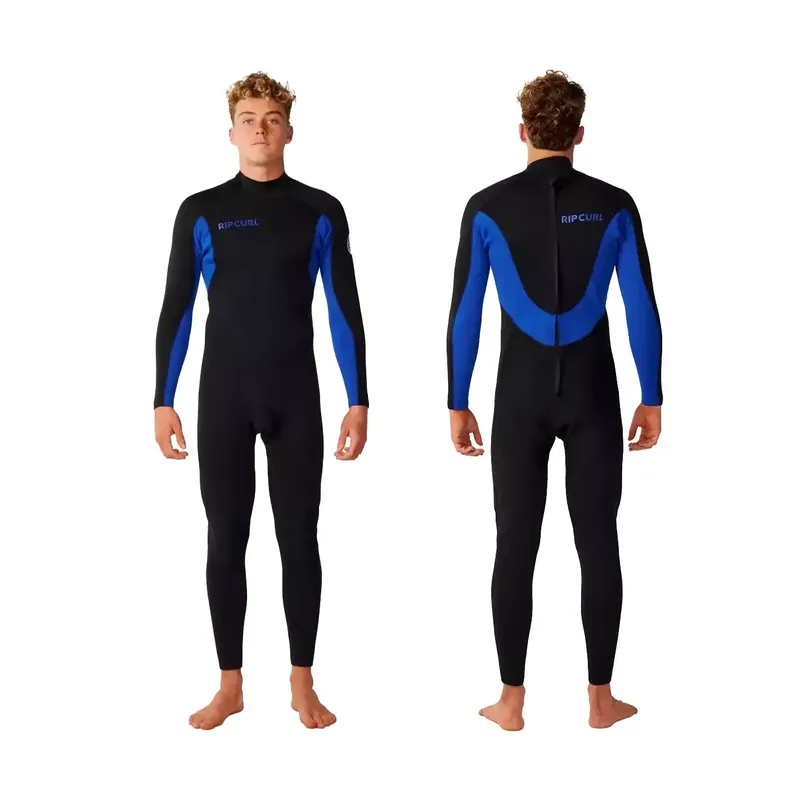 Preisreduziert Neoprenanzug Rip Curl Trad Flat Lock Back Zip 3/2mm Blue