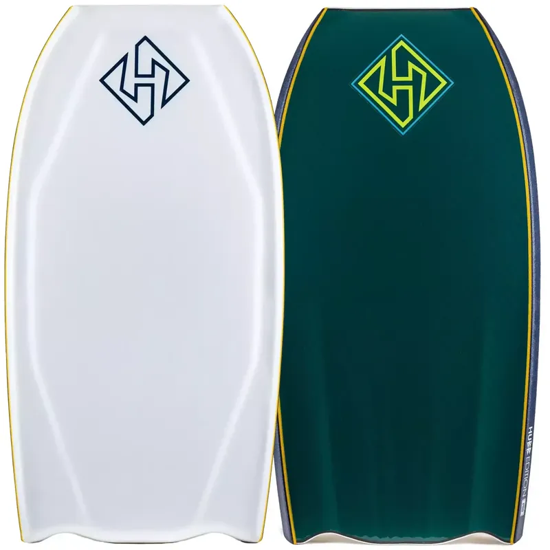Begrenztes Angebot Bodyboard Hubboards Hubb Edition PP Pro Sci-Five Step Deck Bat Tail White/Mallard Green
