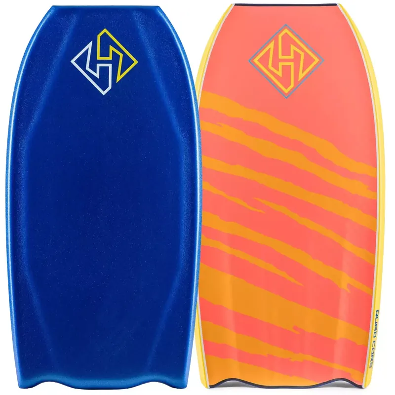 Nur Für Kurze Zeit Bodyboard Hubboards Hubb Edition Quad Core PP Sci-Five Bat Tail Dunkelblau/Korallenrot