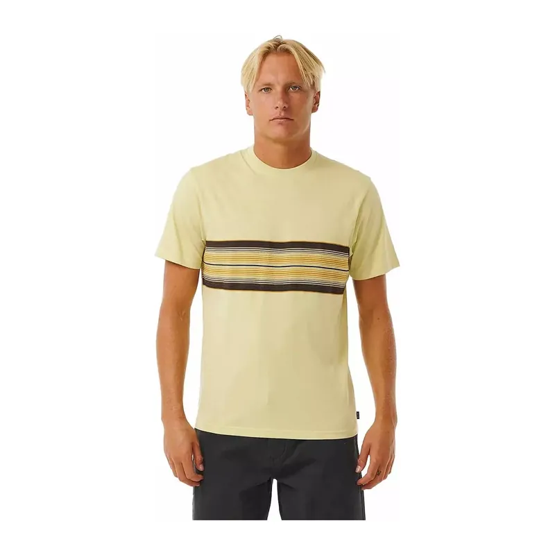 Top-Seller T-Shirt Rip Curl SURF REVIVAL STRIPE TEE VINTAGE YELLOW
