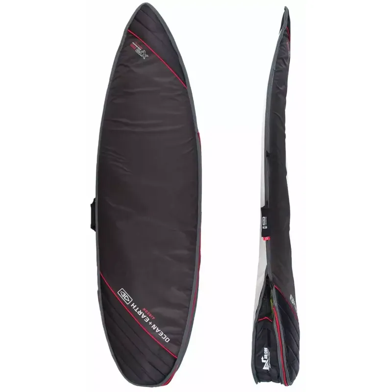 boardbag Ocean & Earth aircon shortboard Black/Red Bestpreis