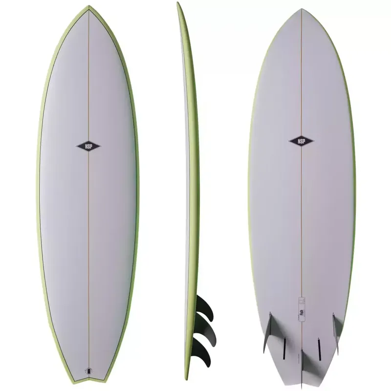 Surfboard NSP fish Elements Green Solange Der Vorrat Reicht