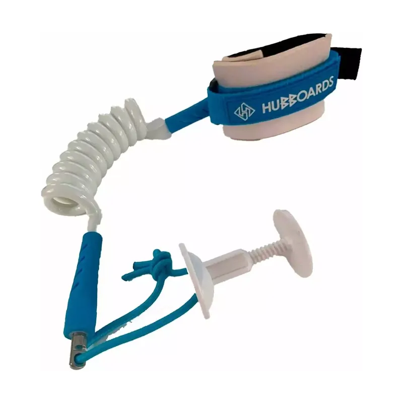 Leash für bodyboard Hubboards Comp wrist White/Blue Günstig
