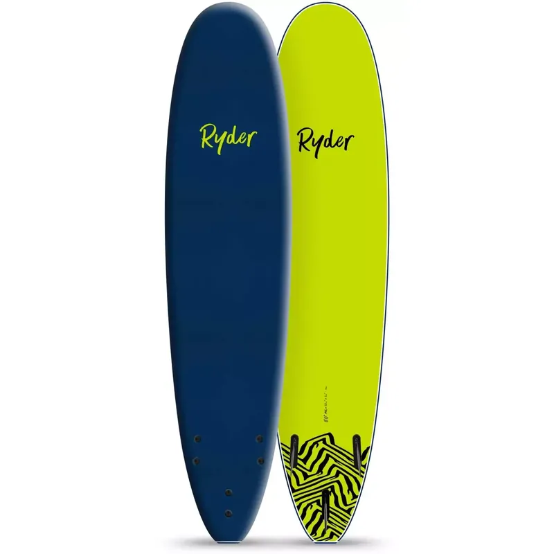 Surfbrett softboard Ryder Mal Blue/Lime Abverkauf