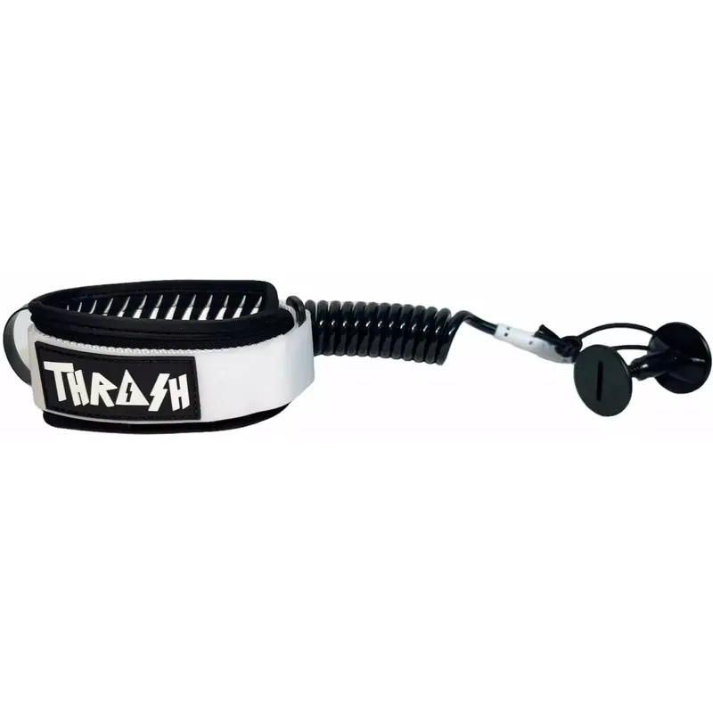 Leash für bodyboard Thrash-Bizeps V-Grip 8mm Black And White Saisonangebot