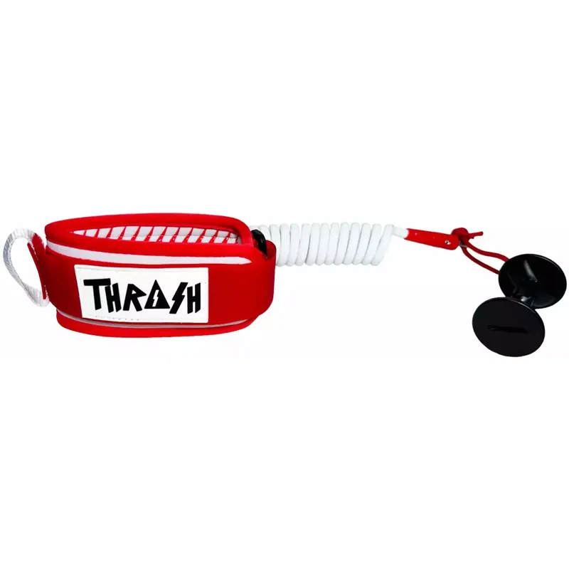 Leash für bodyboard Thrash-Bizeps V-Grip 8mm Red/White Geprüft