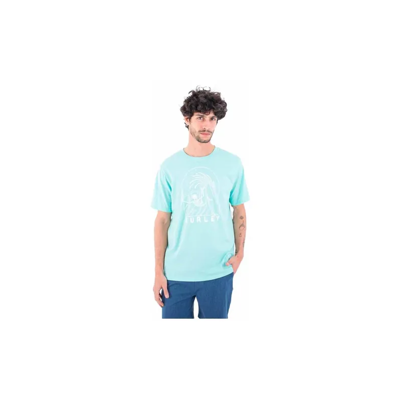 Online Kaufen T-shirt Hurley LaidTo Rest Tropical Mist Htr