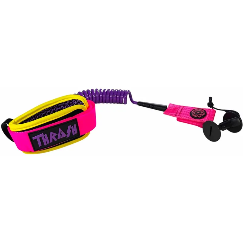 Leash für bodyboard Thrash-8mm Hive DK Serie Yellow/Pink/Purple Nur Für Kurze Zeit