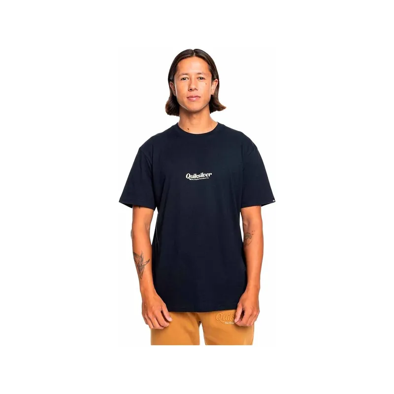T-shirt quiksilver Simple Lettring Black Sale