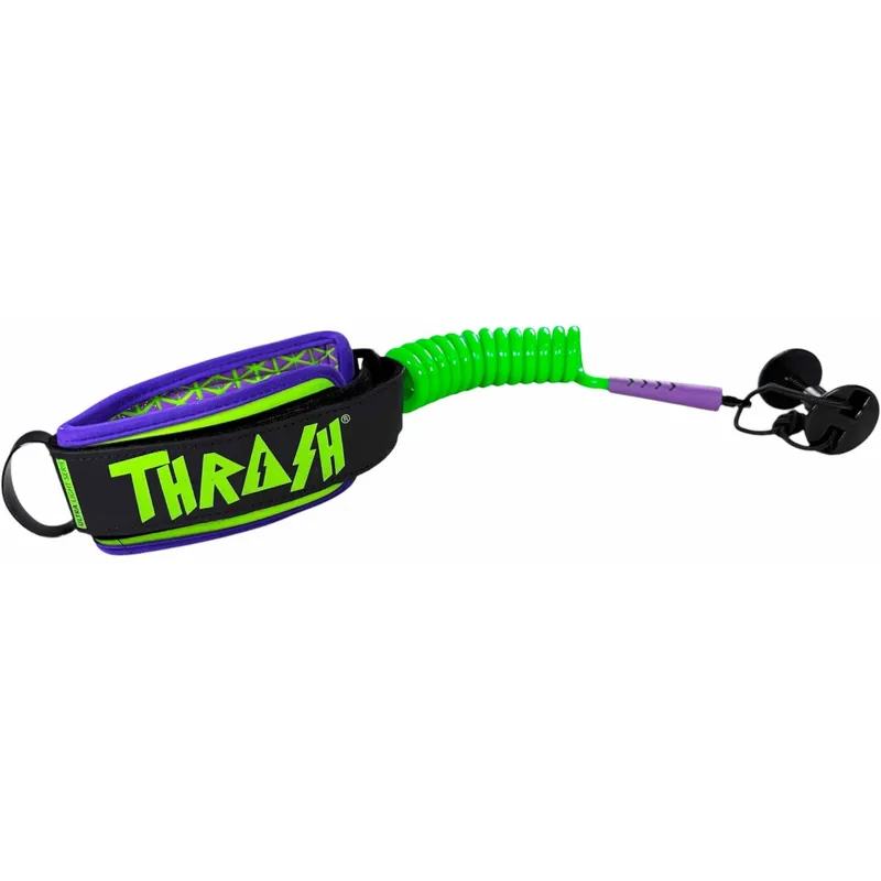 Markenware Leash für bodyboard Thrash 9mm Ultra Series Green/Purple