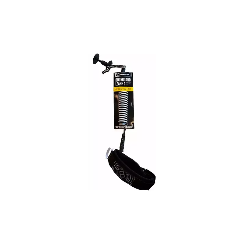 Leash für bodyboard Shapers wirst Black/White Expressversand
