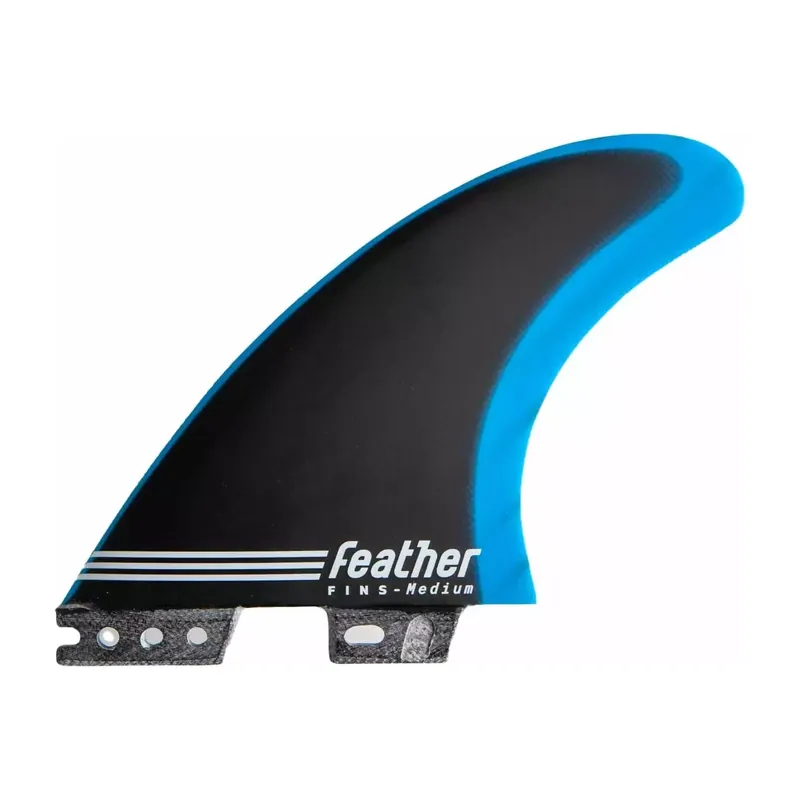 Neu Im Sortiment Finnen Feather Fins Fiberglass Blue & Black Click Tab