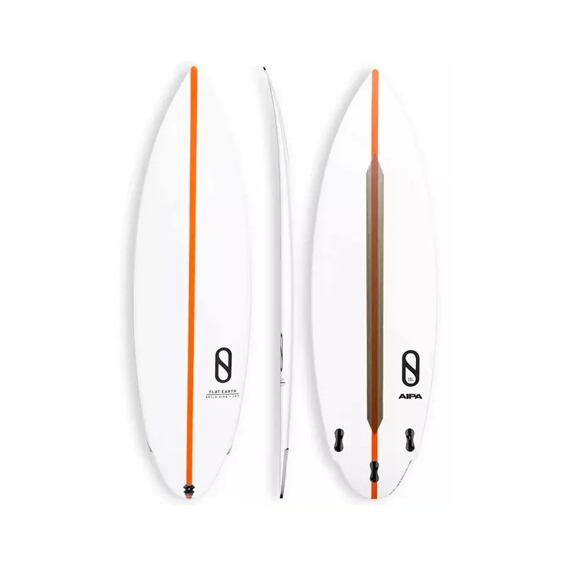 Top-Angebot Surfbrett Slater Designs Flat Earth LFT Weiß/Orange