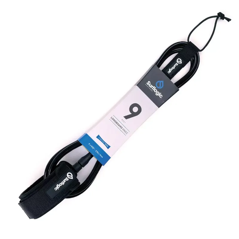 Sichere Zahlung Leash surf SurfLogic Longboard Knee Black