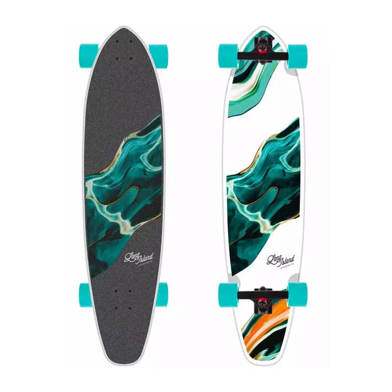 Saisonangebot Skate Longoard Long Island Teal 37,85'' Kicktail