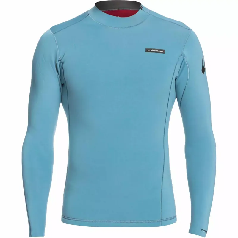 Neuheit Top aus neopren Quiksilver Everyday Session LS Turquoise