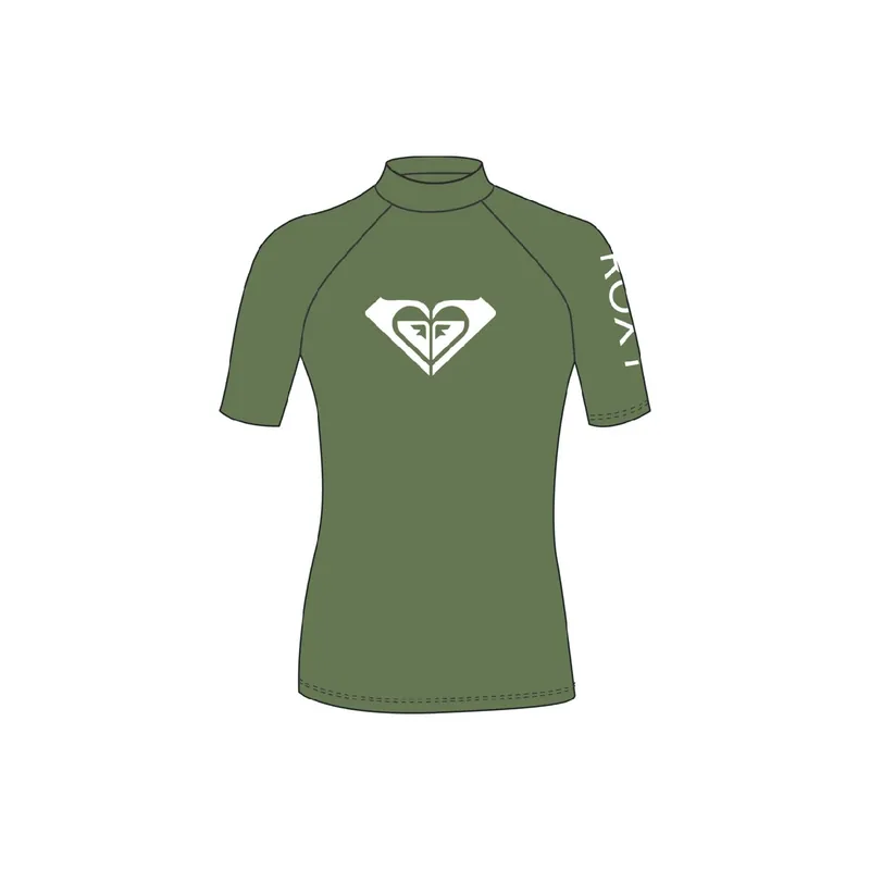 Highlight Lycra Roxy Whole Hearted SS Green