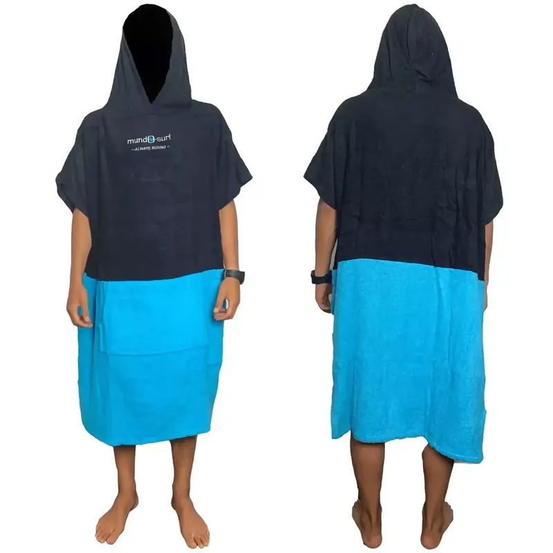 Sale Poncho Mundo-Surf Premium Bicolor Blue