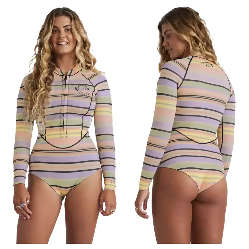 Aktuell Neopren Billabong Salty Dayz Natural Light LS Black Multi