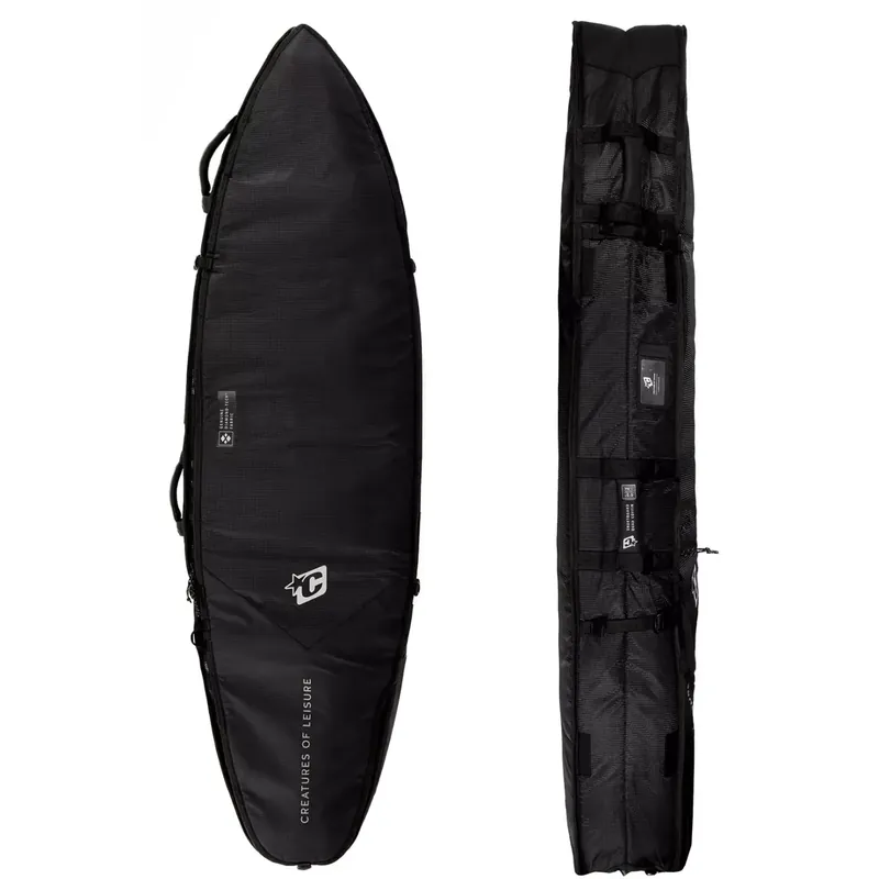 Boardbag Creatures Shortboard Quad Coffin DT2.0 Black Silver Garantierte Lieferung