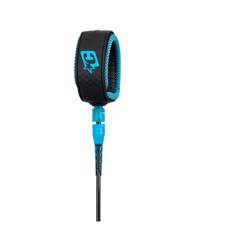 Leash surf-Creatures Reliance Longboard ANKLE Black/Cian Neue Kollektion