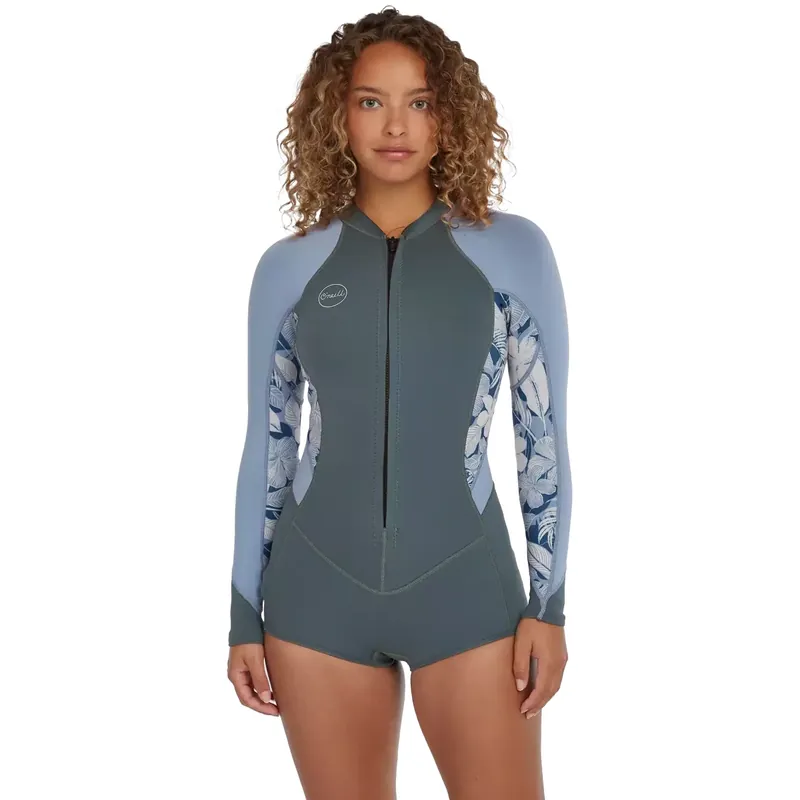 Geprüft Shortspring ONeill Womens Bahia LS Shde/Palmeno Trop/FadeDenim